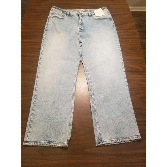 Abercrombie & Fitch Denim - Abercrombie & Fitch The 90s Baggy Low Rise Jeans 34/18R Button Fly Denim New